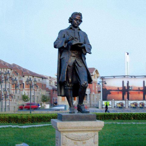 赛巴斯蒂安巴赫雕塑-西方著名音乐家铜雕像