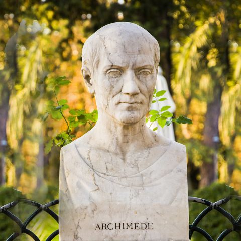 阿基米德半身雕塑-西方著名物理学家雕像