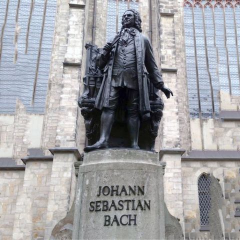 巴赫人物雕塑-西方历史名人著名音乐学家雕像