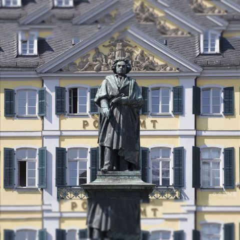 贝多芬纪念雕塑-西方名人著名音乐家人物铜雕