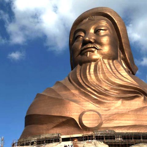 成吉思汗大雕塑-大型景区景点历史名人景观人物雕塑