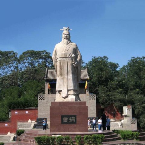 景点大型曹操人物雕塑-三国时期著名枭雄曹孟德雕像