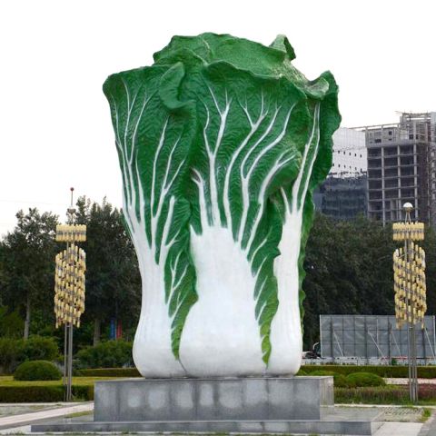 艺术白菜雕塑-大型公园园林仿真景观雕塑