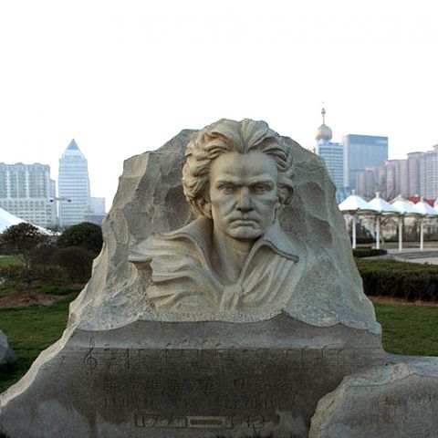 贝多芬石刻西方名人雕塑