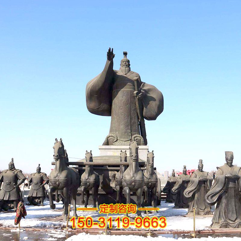 汉武帝大型主题雕塑-景区广场中国历史文化人物情景雕塑