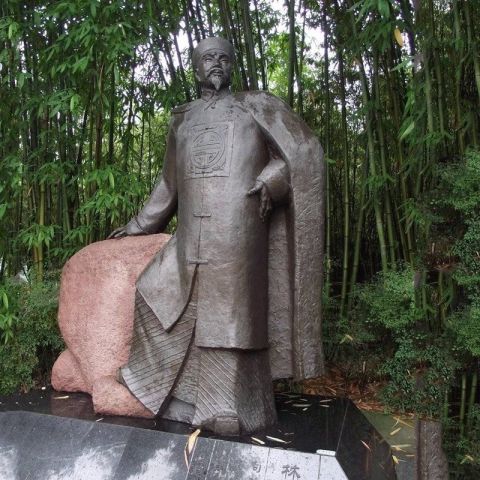 林则徐铸铜雕像-公园景区历史人物民族英雄雕塑