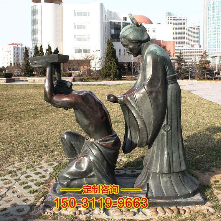 岳母刺字情景雕塑-城市广场历史文化情景景观雕塑
