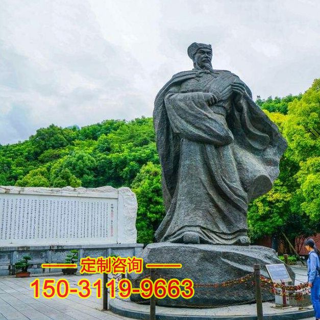 诸葛亮雕塑-景区广场历史文化名人著名军事家雕塑