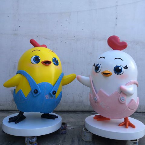 蛋壳小鸡-商场美陈卡通创意动物雕塑