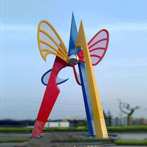 不锈钢蝴蝶景观雕塑-公园广场创意景观动物雕塑