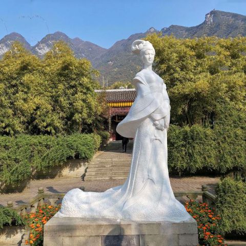 王昭君石雕像-景观公园园林历史名人四大美女雕像