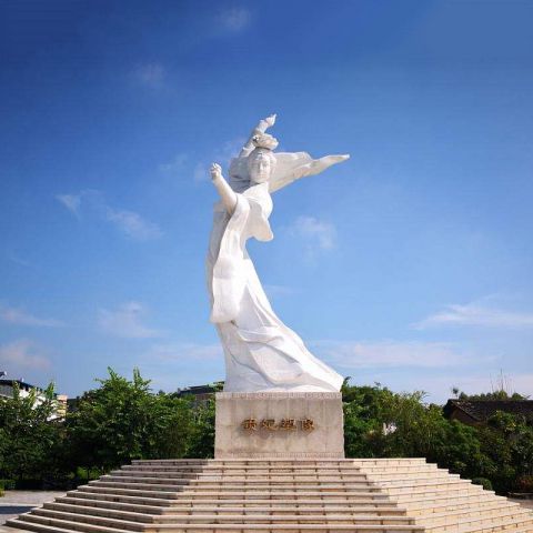 贵妃塑像-公园园林大型汉白玉美女广场石雕像