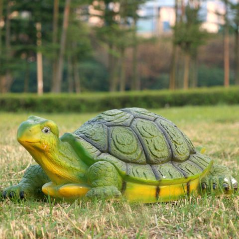 仿真乌龟-玻璃钢公园草坪动物雕塑摆件