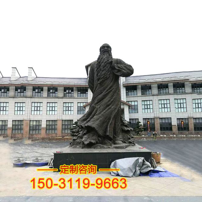 张大千雕塑-景区广场大型文化人物中国著名画家雕塑