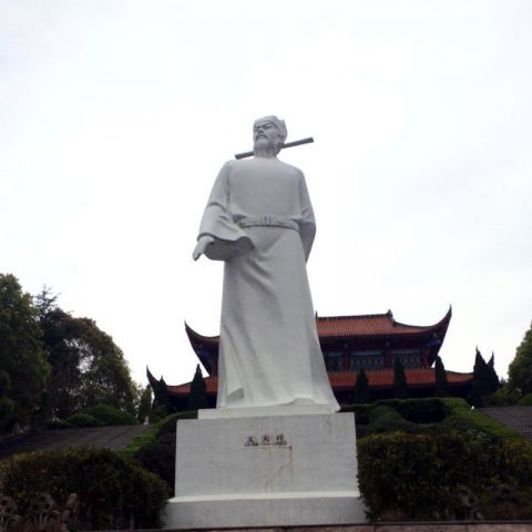 汉白玉文天祥雕塑-中国历史名人著名民族英雄人物雕塑