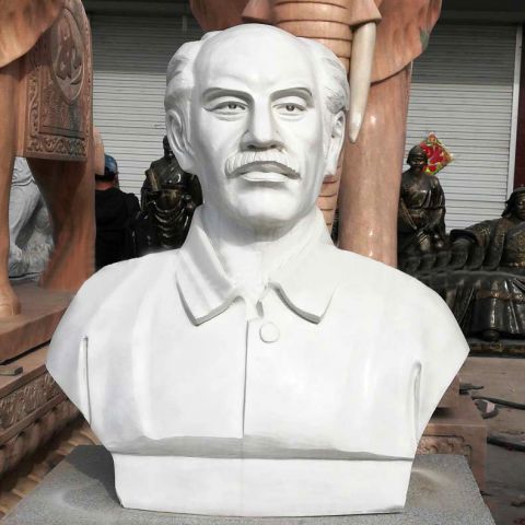 诺尔曼白求恩雕塑-汉白玉著名西方人物头像