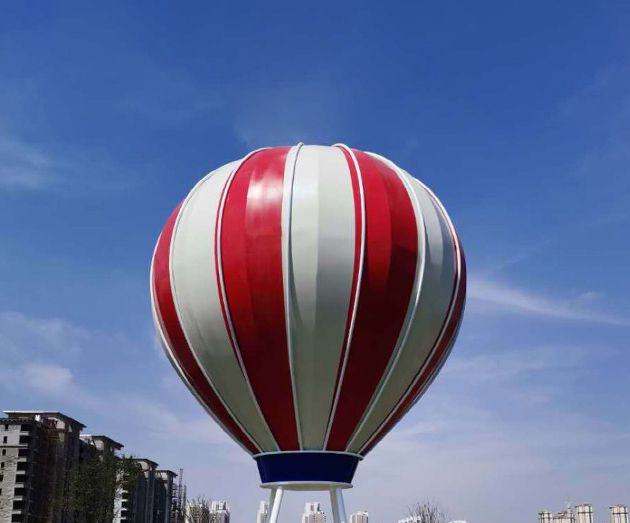 不锈钢热气球景观雕塑图片