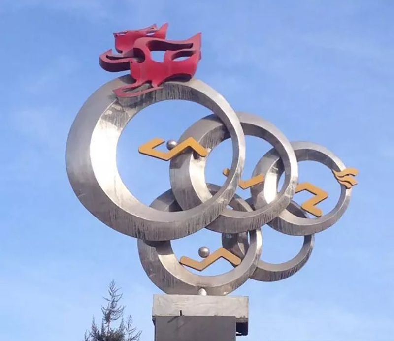 不锈钢奥运雕塑图片