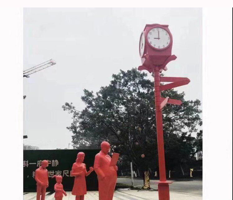 不锈钢车站排队人物雕塑图片
