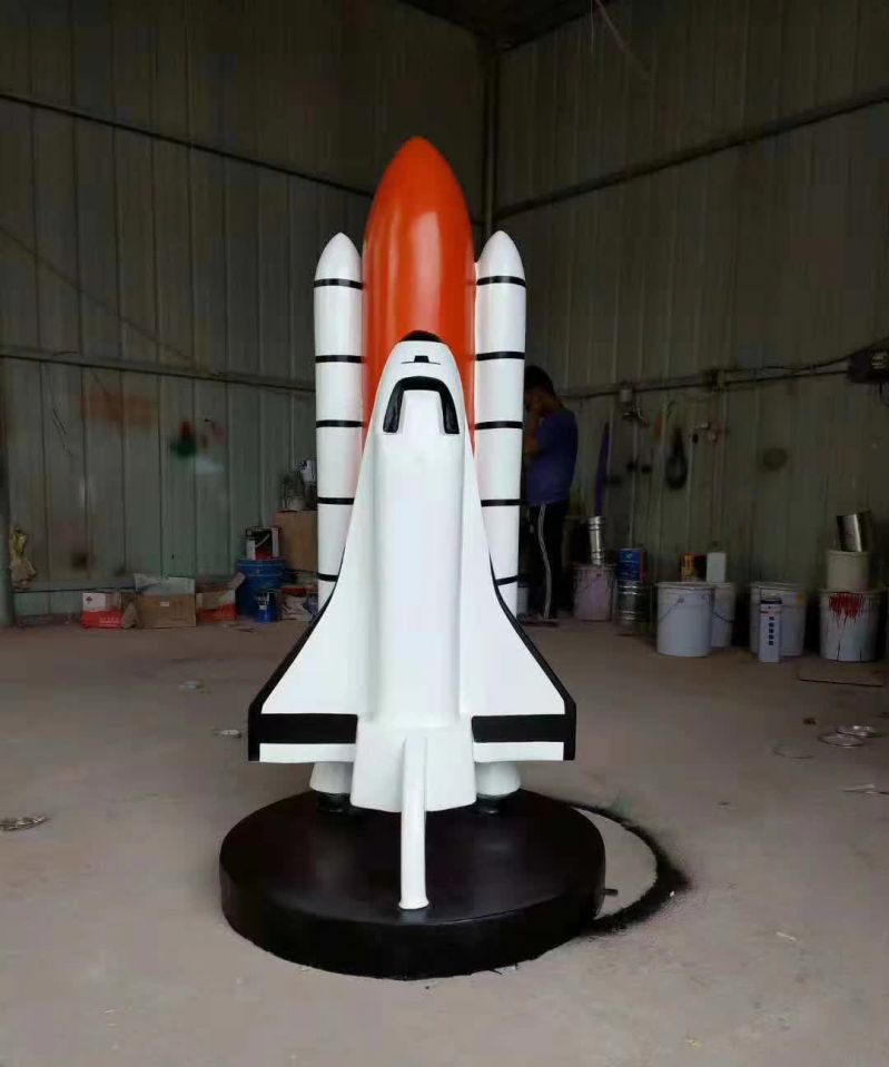 不锈钢火箭装饰雕塑图片