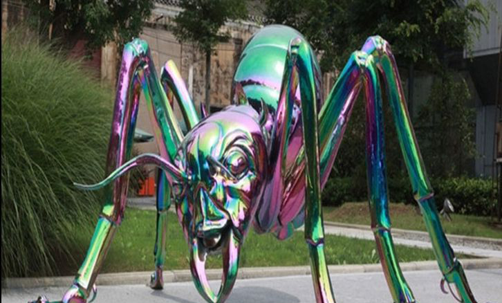 不锈钢彩色蚂蚁公园景观雕塑图片
