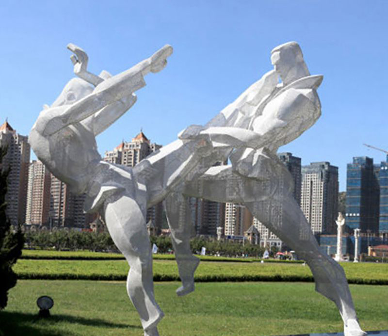 不锈钢运动公园人物雕塑图片