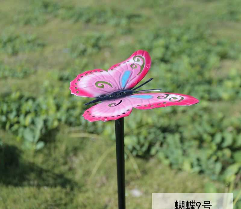 不锈钢园林彩色蝴蝶插件图片