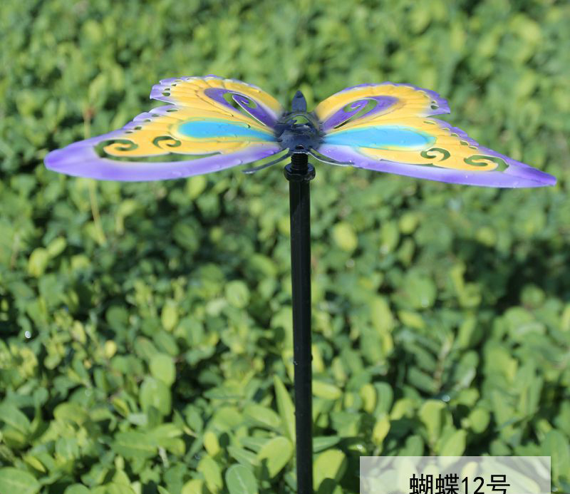 不锈钢彩色园林蝴蝶雕塑图片