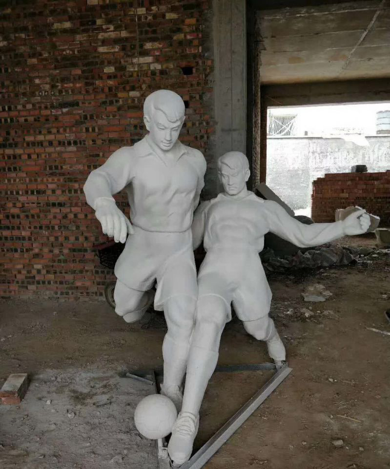 不锈钢运动足球雕塑图片